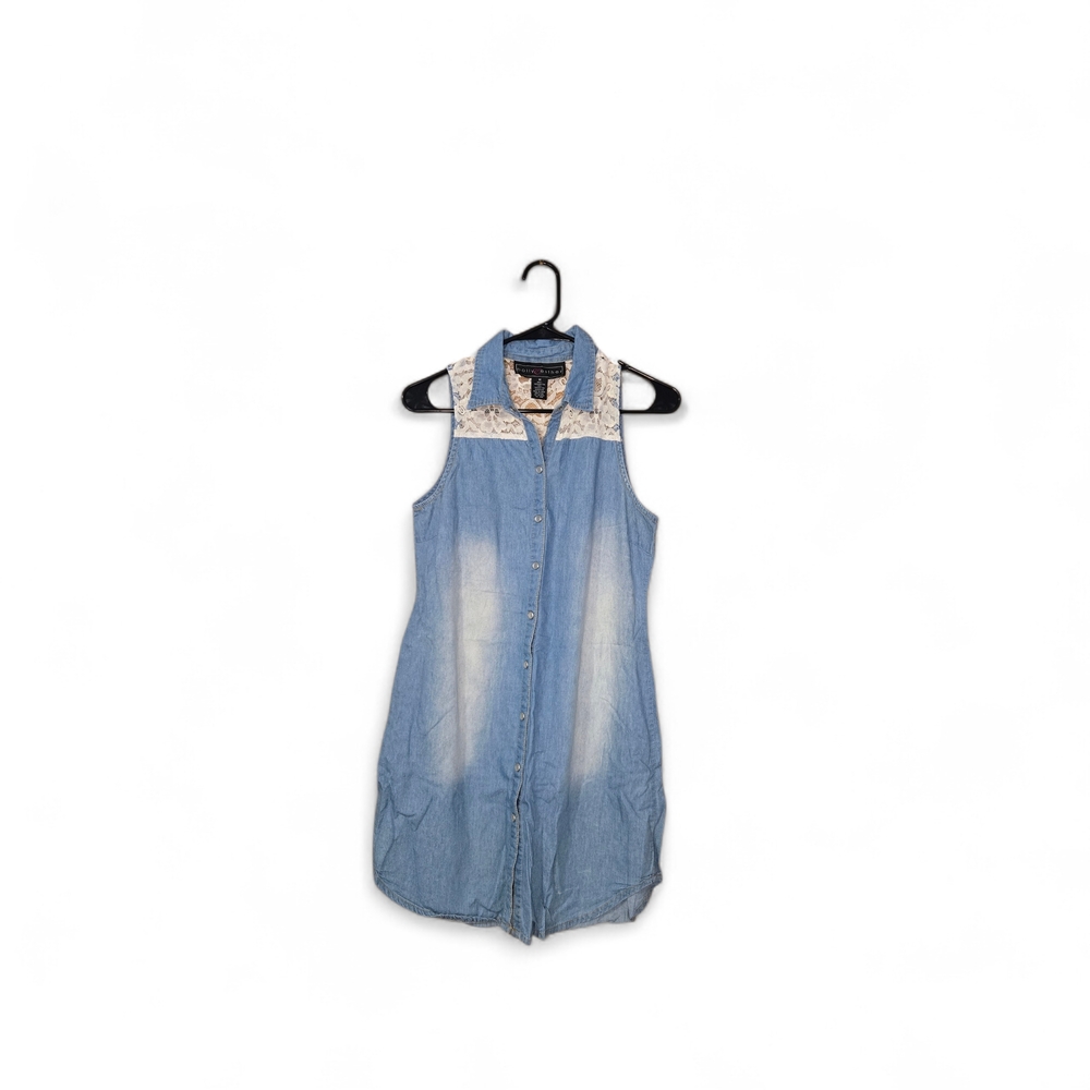 Polly & Esther Blue Denim Midi Dress